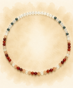 collier en pierres naturelles sur mesure homme flamme solaire