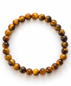 bracelet en pierres naturelles d'oeil de tigre
