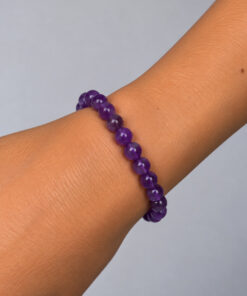 bracelet en pierres naturelles d'améthyste