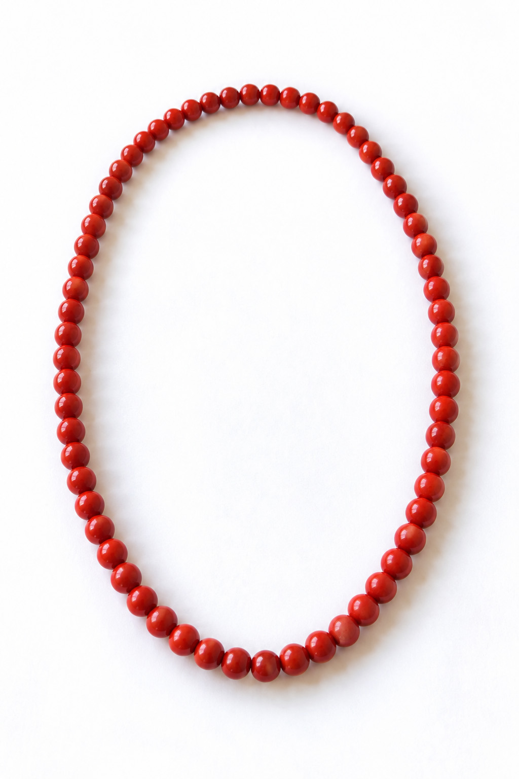 collier en pierres de jaspe rouge