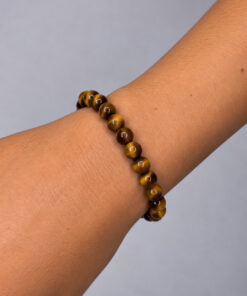 bracelet en pierres d'oeil de tigre