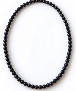 collier en obdsidienne noire