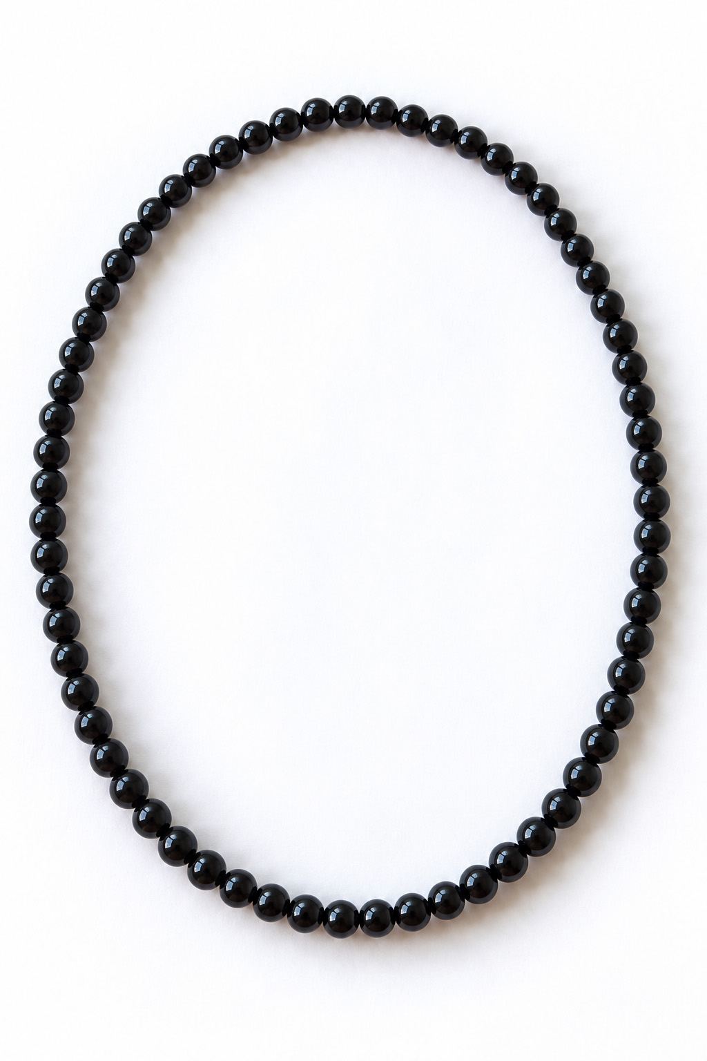 collier en obdsidienne noire