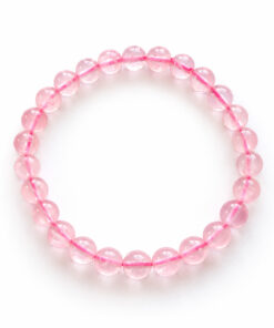 bijou en pierres naturelles de quartz rose