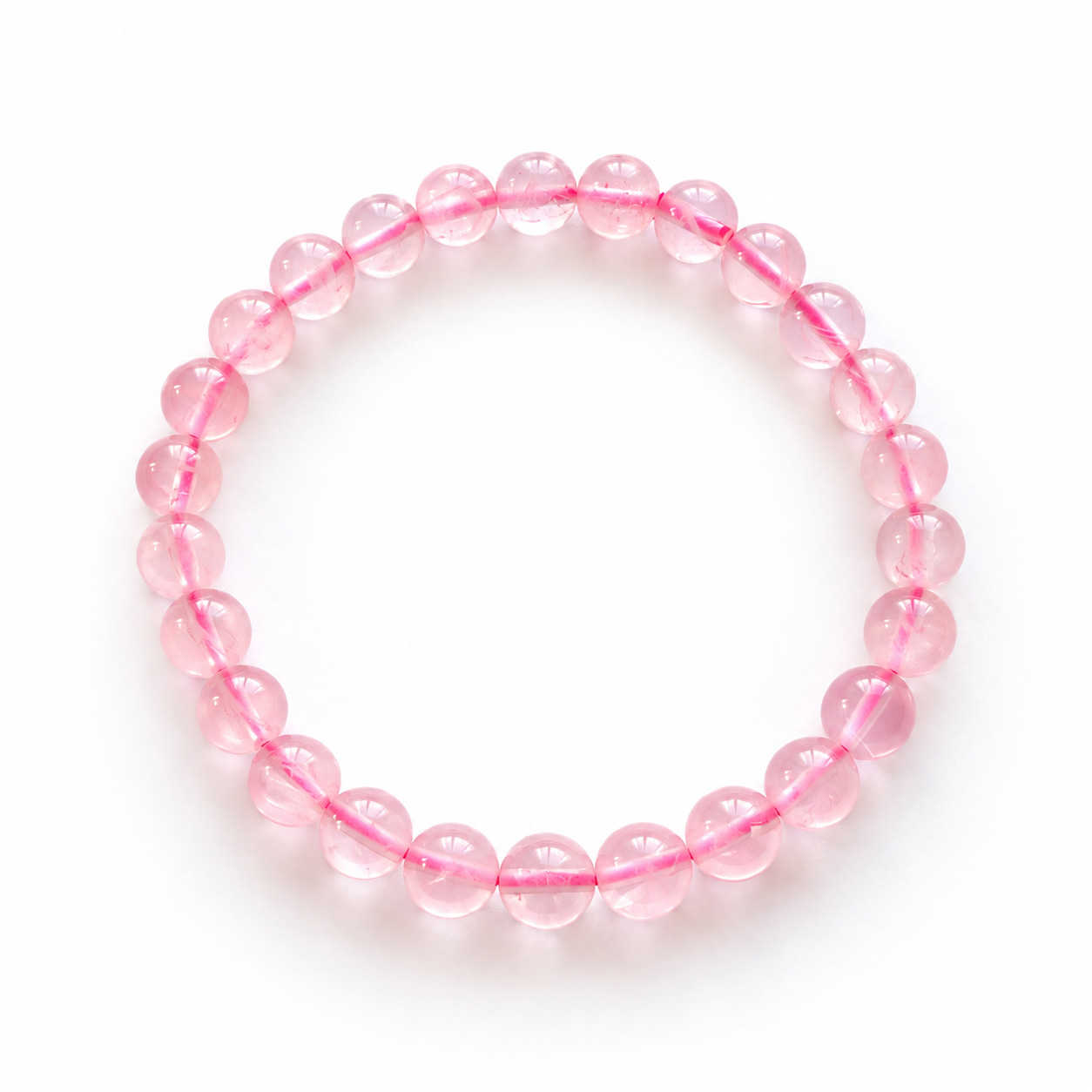 bijou en pierres naturelles de quartz rose