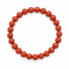 bracelet en pierre naturelles de jaspe rouge