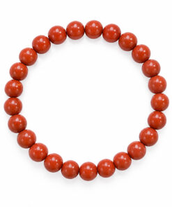 bracelet en pierre naturelles de jaspe rouge